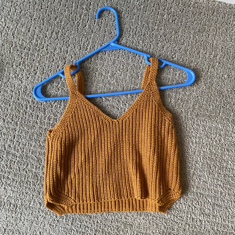 Burnt Orange | Knit Crop